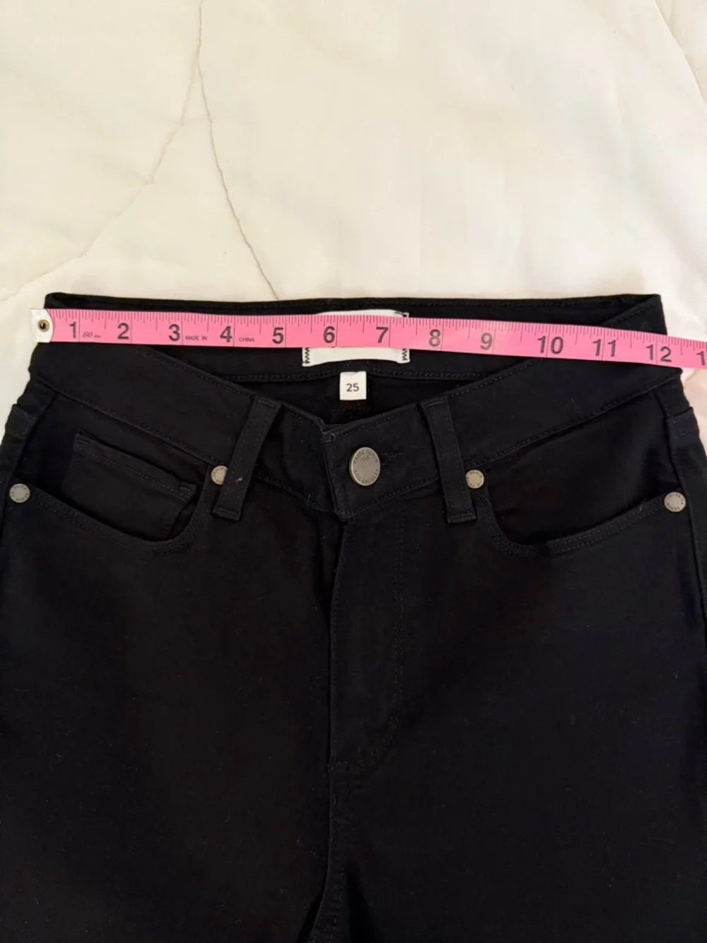 PAIGE Jeans The Rory Crop Flare Black - Picture 8 of 8